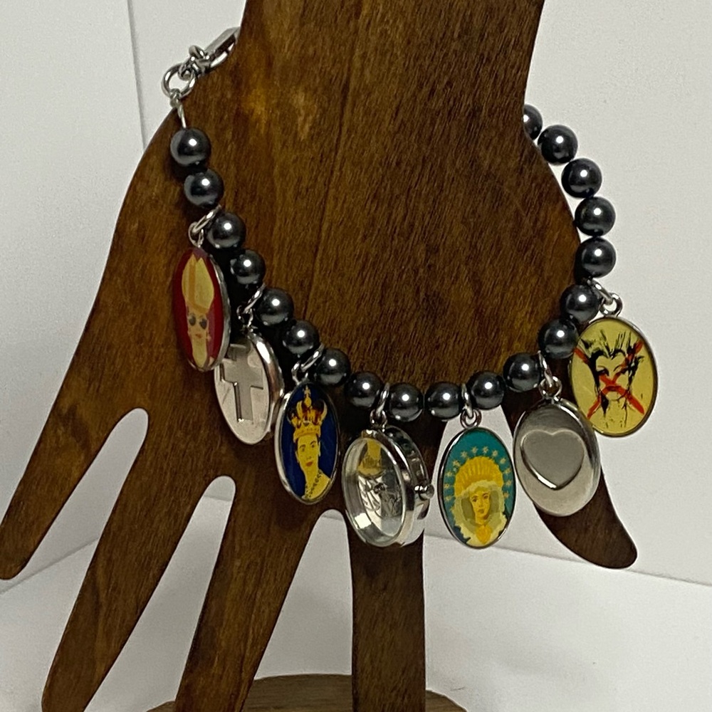 Vintage Moschino Charm Bracelet- Time 4 Holy
